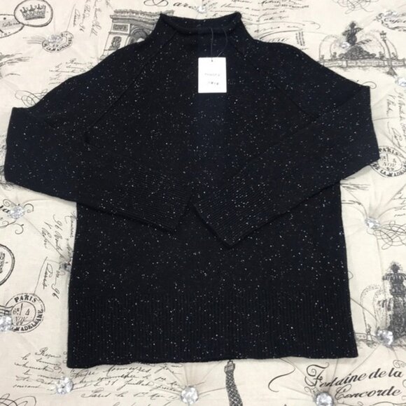 Theory Karinella Donegal Tweed Cashmere Sweater - Picture 2 of 5